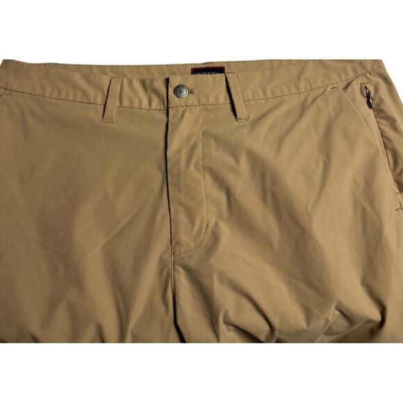UNTUCKit Pants Chancellor Tan Flat Front Performance Striaght Fit Men's 36x31 - Picture 6 of 7